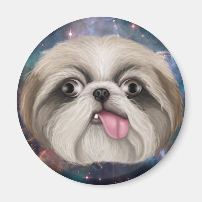 Derpy Shih Tzu Magnet (Front)