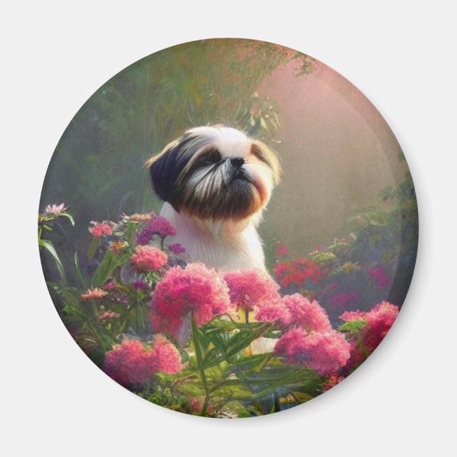 Derpy Shih Tzu Magnet (Front)