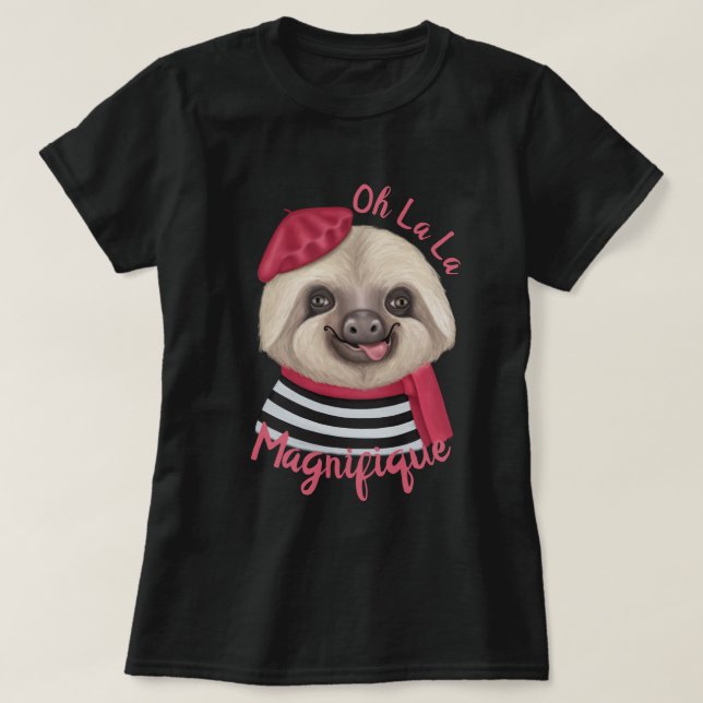 Derpy Sloth T-Shirt (Design Front)