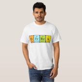 Derrek periodic table name shirt (Front Full)