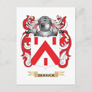 Derrick Coat of Arms Postcard
