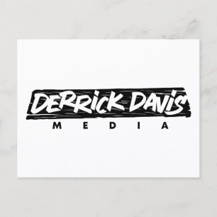 Derrick Davis Media (Black Logo) - Postcard