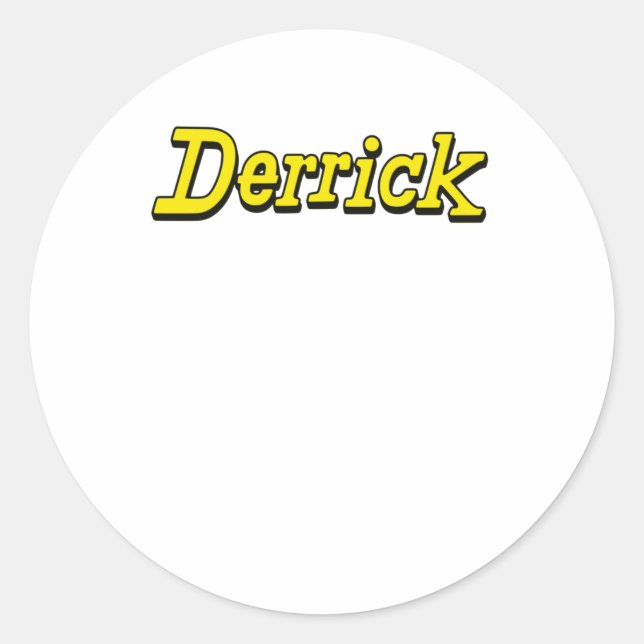 Derrick Fan Shirt Sticker  (Front)