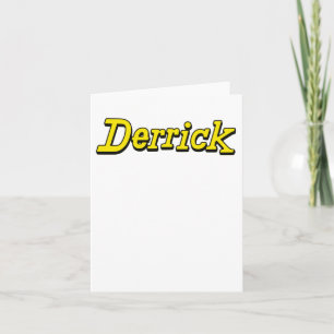 Derrick Fan Shirt Sticker Card