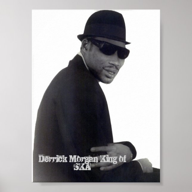 Derrick Morgan pork pie poster (Front)