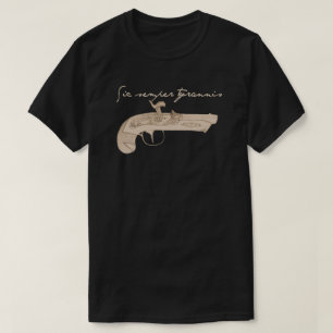 Derringer Pistol - Death To Tyrants T-Shirt