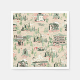 Derry Locations Pattern Napkin