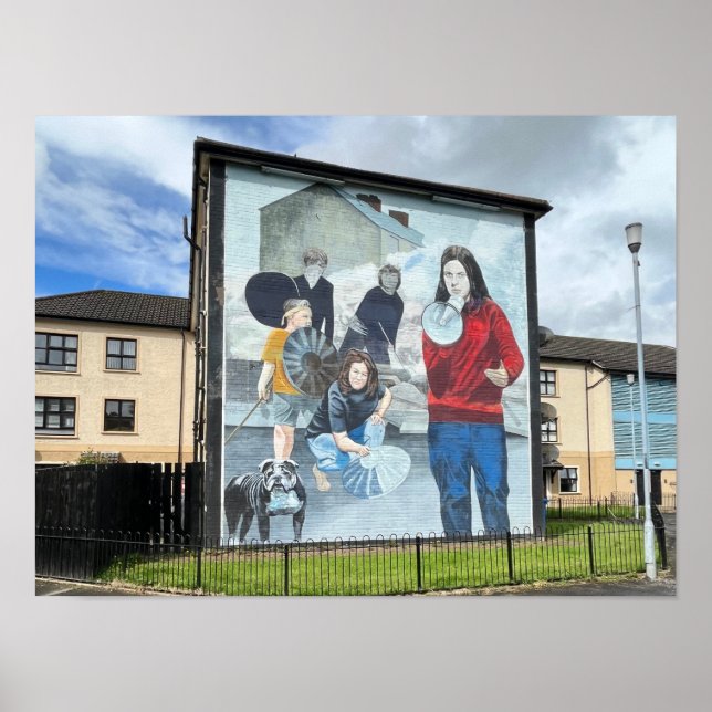Derry/Londonderry Northern Ireland The Troubles Poster (Front)