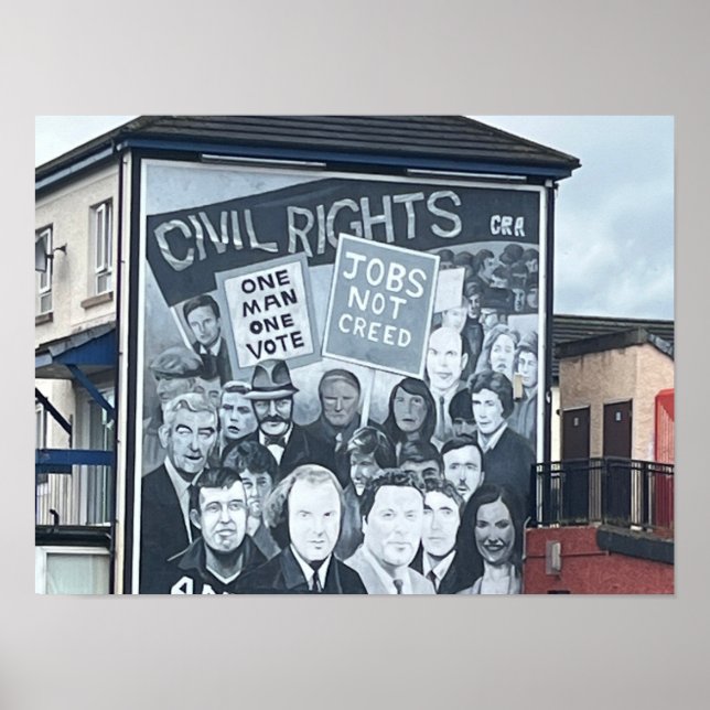 Derry/Londonderry Northern Ireland The Troubles Poster (Front)