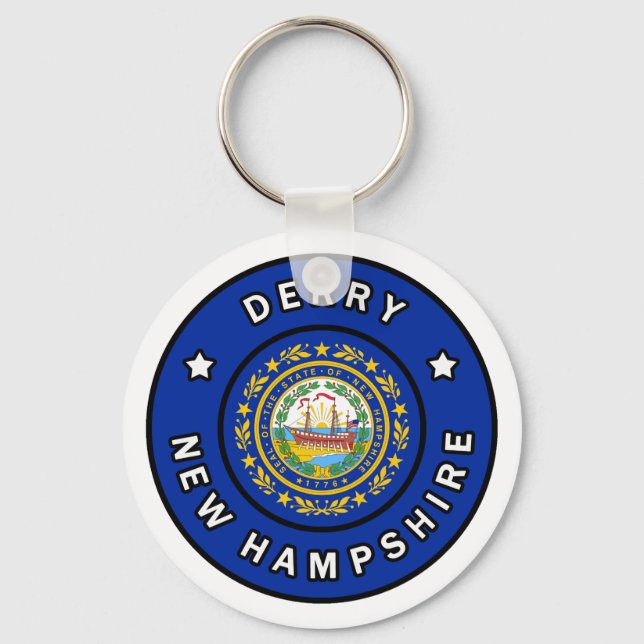 Derry New Hampshire Key Ring (Front)