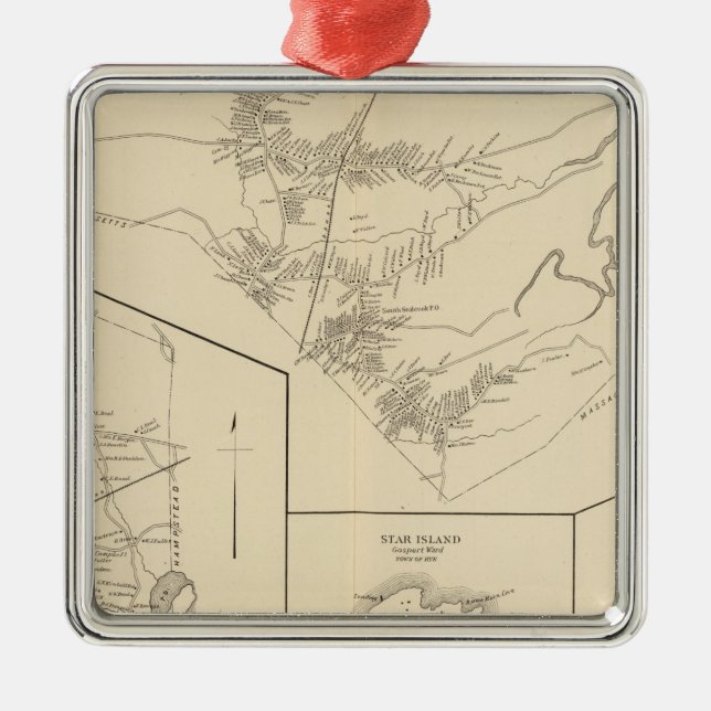 Derry, Seabrook, Rye Metal Tree Decoration (Front)