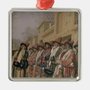 Dervishes' Chorus Begging Alms in Tashkent, 1870 Metal Tree Decoration