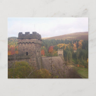 Derwent Reservoir, Peak District postcard