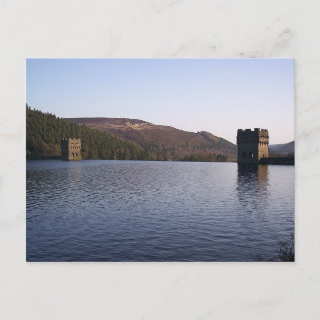 Derwent Reservoir, Peak District postcard (Front)