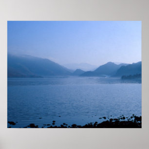 Derwent Water Cumbria England Card Poster