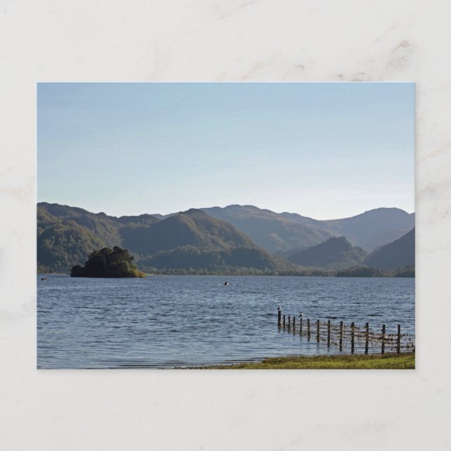 Derwent Water Cumbria England Postcard (Front)