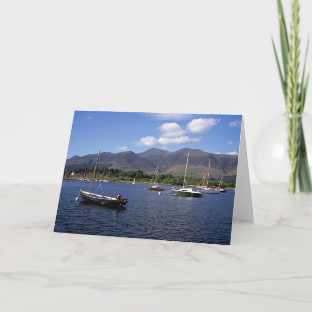Derwent Water Cumbria England Thank You Card (Front)