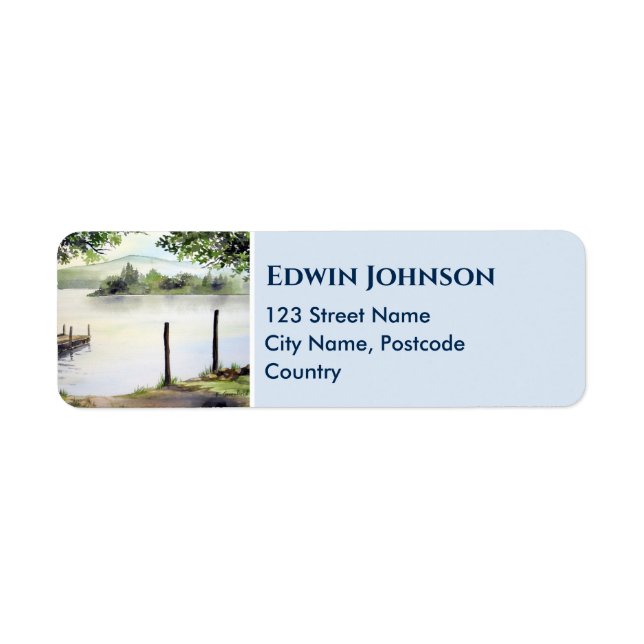 Derwent Water Keswick England Watercolor Painting (Front)