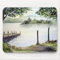 Derwent Water Keswick England Watercolor Painting