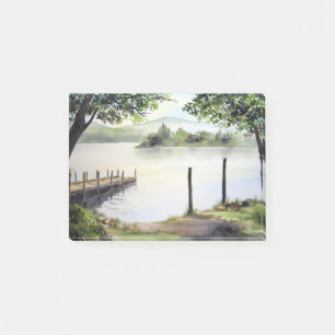 Derwent Water Keswick England Watercolor Painting Post-it Notes