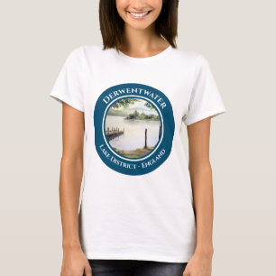 Derwent Water Keswick England Watercolor Painting T-Shirt