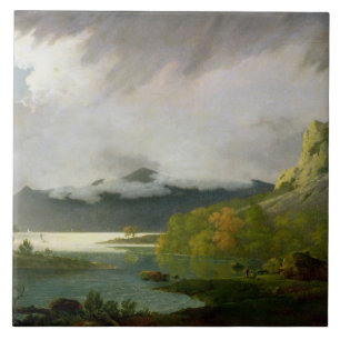 Derwent Water with Skiddaw in the Distance, c.1795 Tile