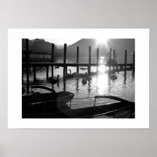 Derwentwater Foreshore at Dusk: Lake District Poster