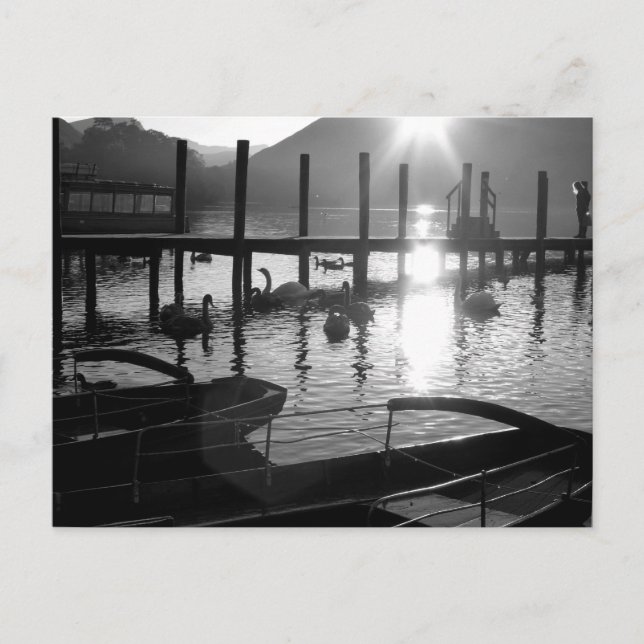 Derwentwater Foreshore at Dusk Postcard (Front)