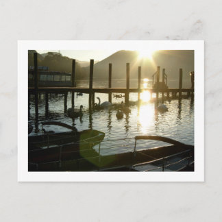 Derwentwater Foreshore at Dusk Postcard