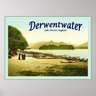 Derwentwater ~ Lake District ~ Vintage Travel Poster