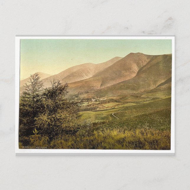 Derwentwater, Skiddaw, from Latrigg, Lake District Postcard (Front)