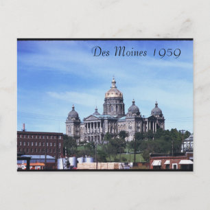 Des Moines 1959 Postcard
