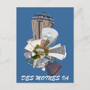 DES MOINES IA POSTCARD