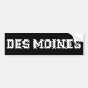 Des Moines Iowa Bumper Sticker