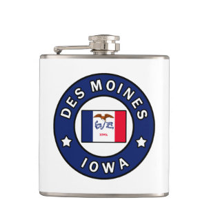 Des Moines Iowa Hip Flask