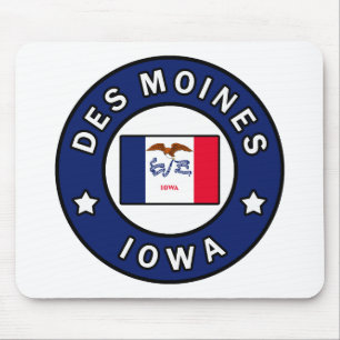 Des Moines Iowa Mouse Mat