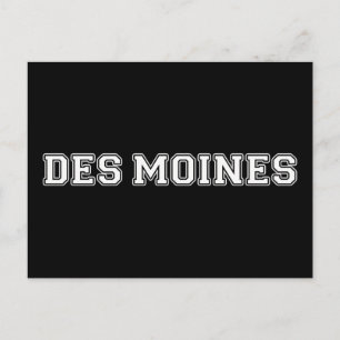 Des Moines Iowa Postcard