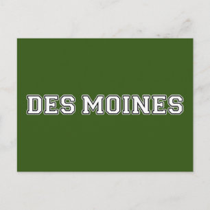 Des Moines Iowa Postcard