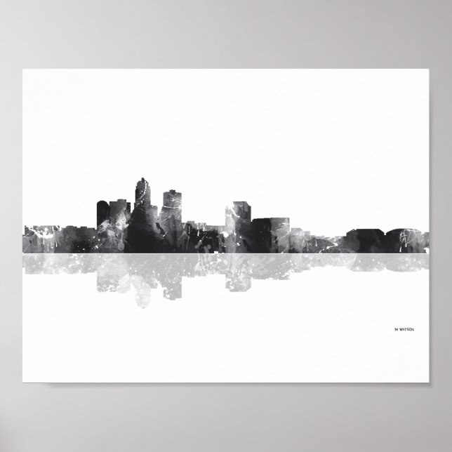 DES MOINES, IOWA SKYLINE POSTER (Front)
