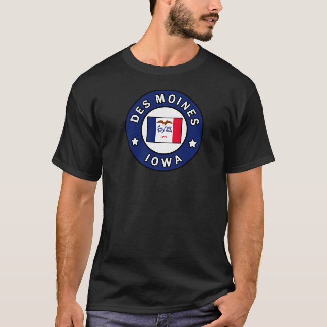 Des Moines Iowa T-Shirt (Front)