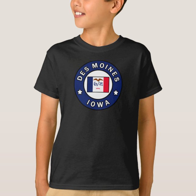 Des Moines Iowa T-Shirt (Front)