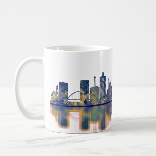 Des Moines Skyline Coffee Mug (Left)