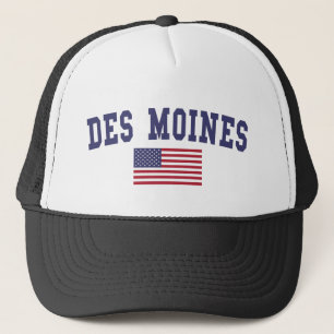 Des Moines US Flag Trucker Hat