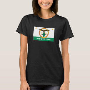 Des Plaines Illinois Flag T-Shirt
