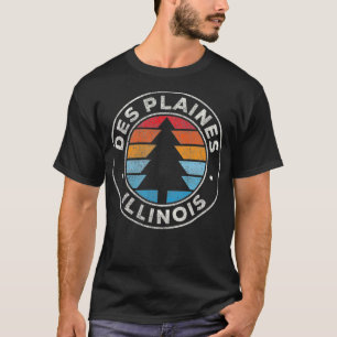Des Plaines Illinois IL Vintage Graphic Retro 70s T-Shirt