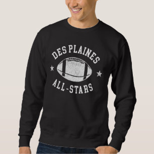 Des Plaines Vintage All-Stars Football Retro 80s Sweatshirt