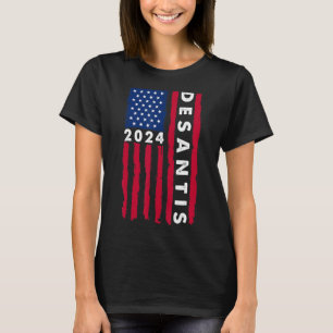 Desantis 2024 Election US Flag T-Shirt