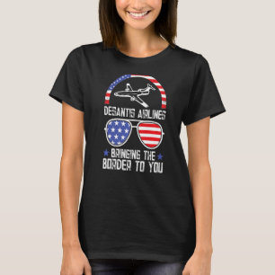 DeSantis 2024 Election Vintage US Flag Make Americ T-Shirt