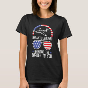 DeSantis 2024 Election Vintage US Flag Make Americ T-Shirt