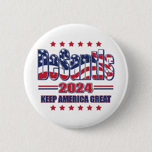 DeSantis-2024-Keep-America-Great 6 Cm Round Badge